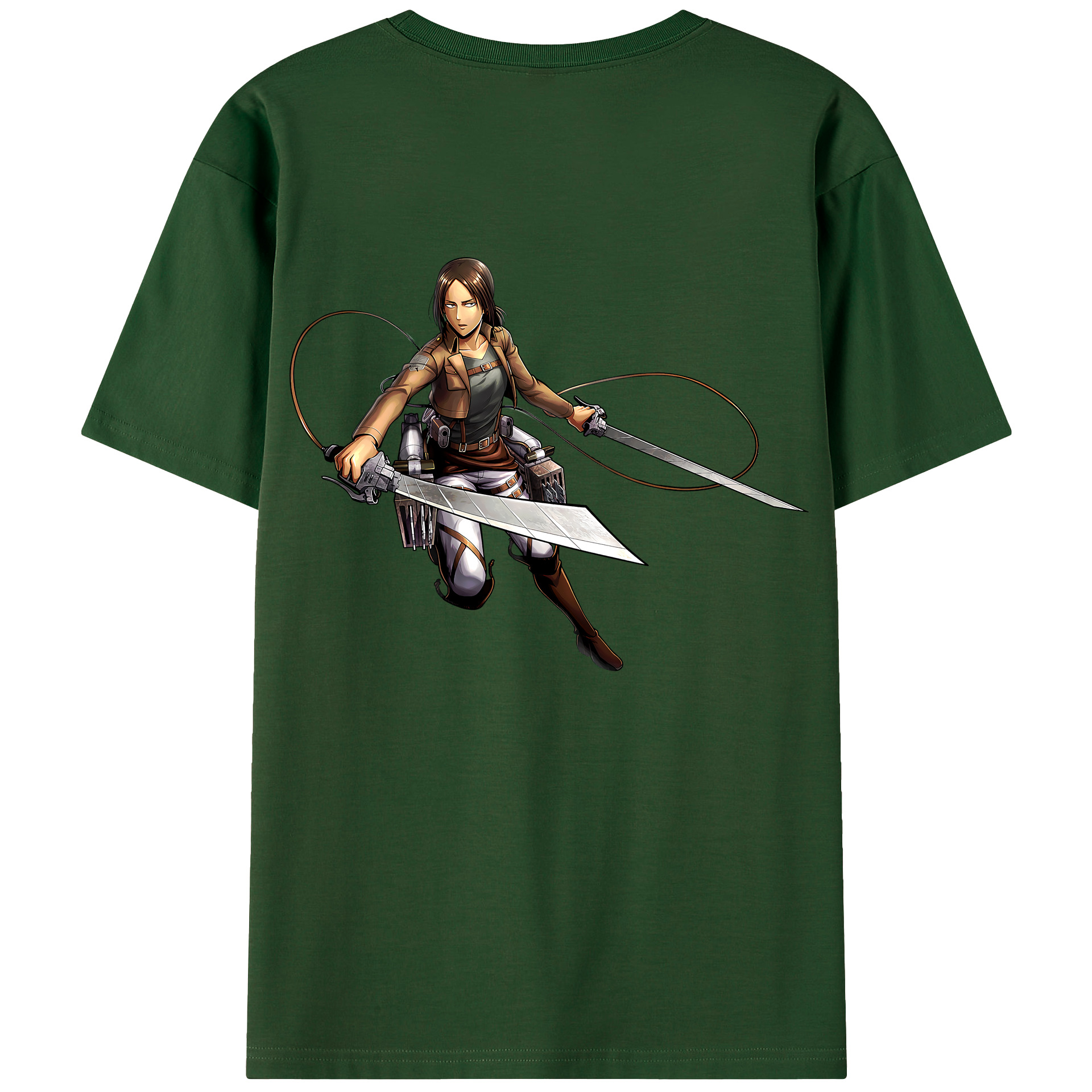（画像用） 進撃の巨人 Attack on Titan 綿100％半袖Tシャツ（背面プリント）